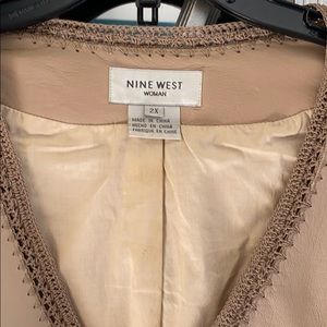 Neutral Leather Nine West Jacket women’s 2x